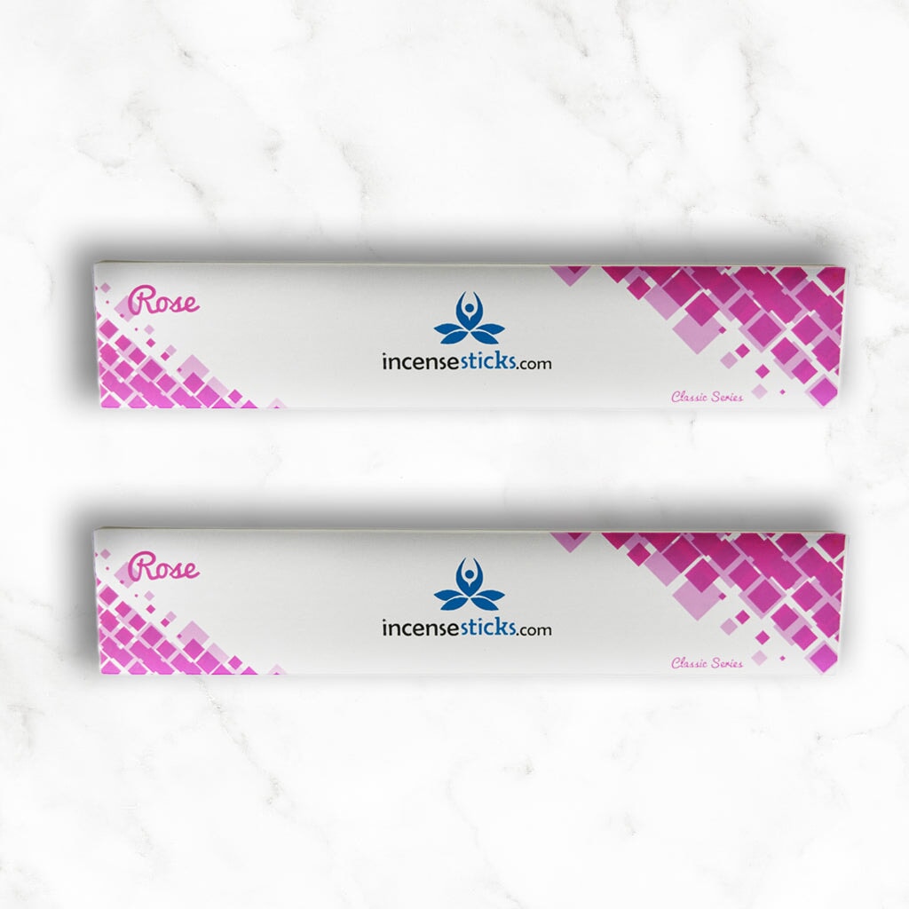 Rose Incense 10" inch 12 Sticks classic incense 2 Packs