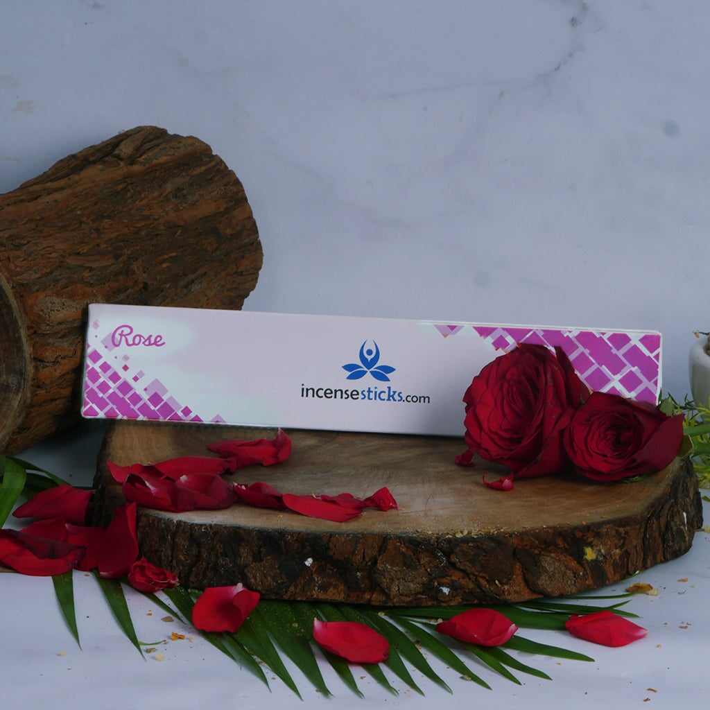 Rose Incense 10" inch 12 Sticks classic incense 