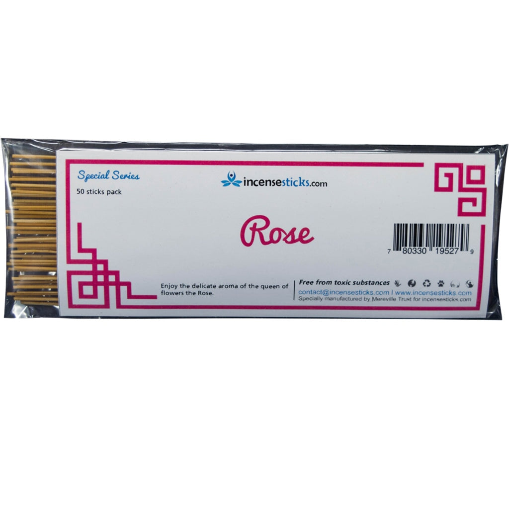 Rose Incense 8" 50 Sticks Special Incense 