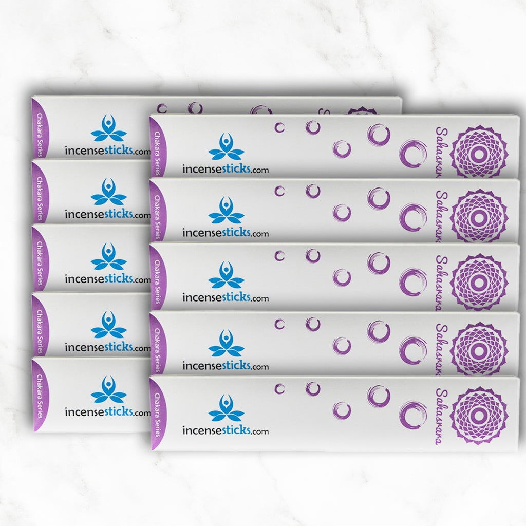 Sahasrara Incense 8" inch 12 Sticks Chakra incense 10 Packs 