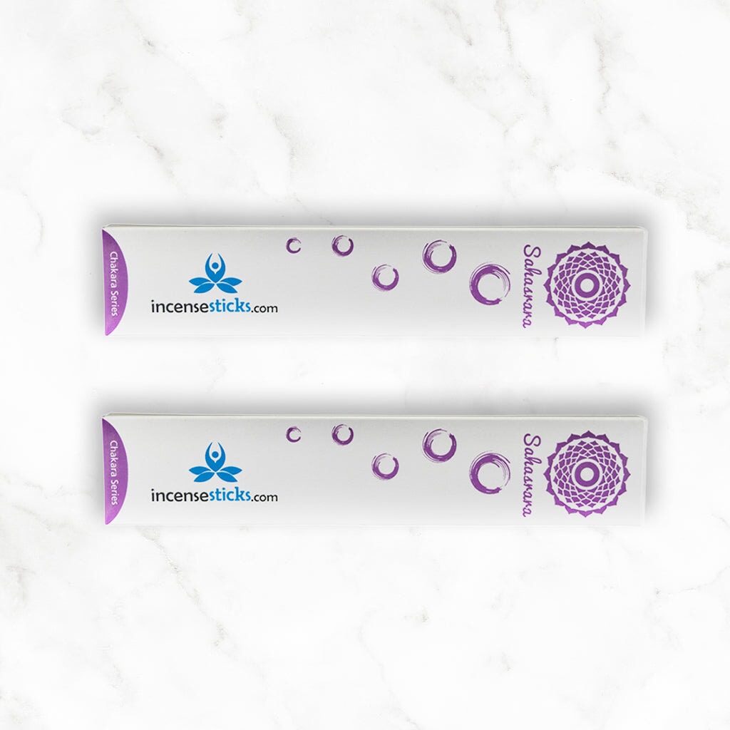 Sahasrara Incense 8" inch 12 Sticks Chakra incense 2 Packs 