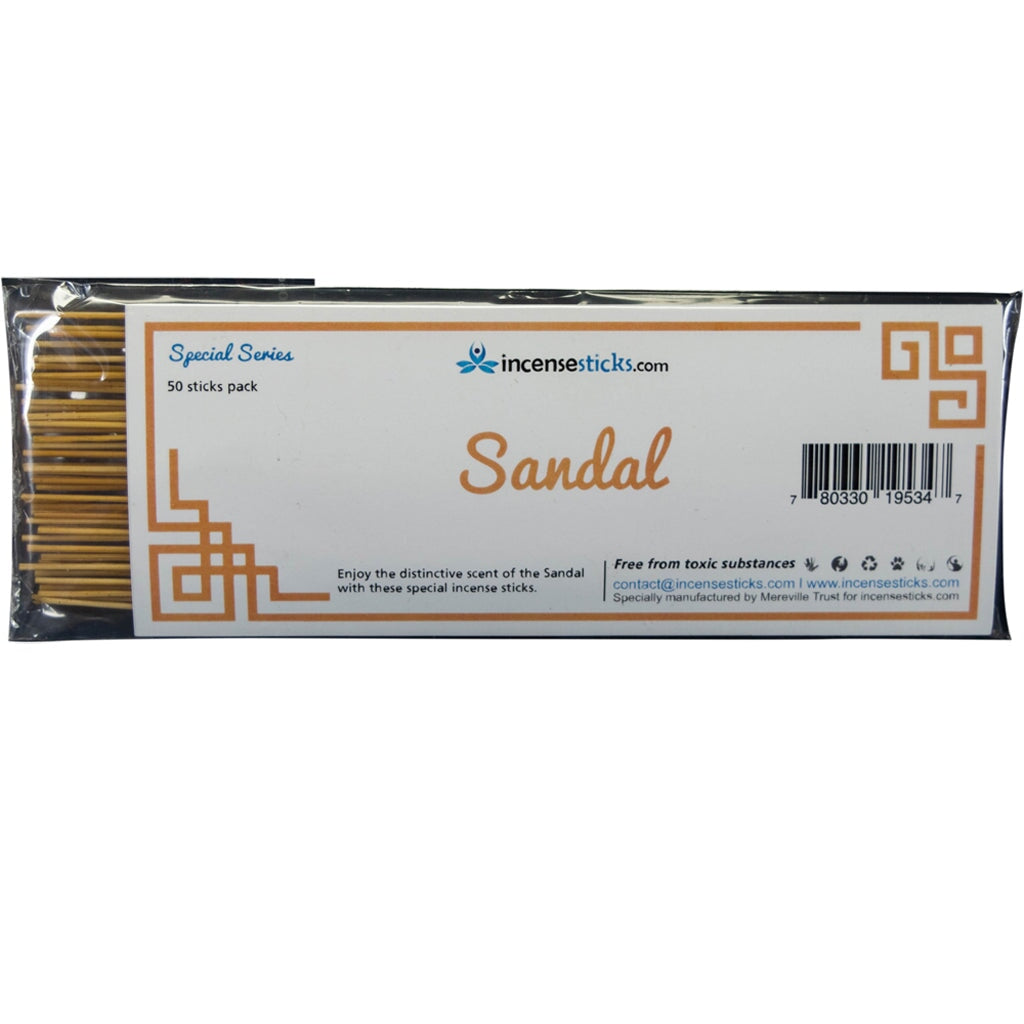 Sandal Incense 8" 50 Sticks Special Incense 