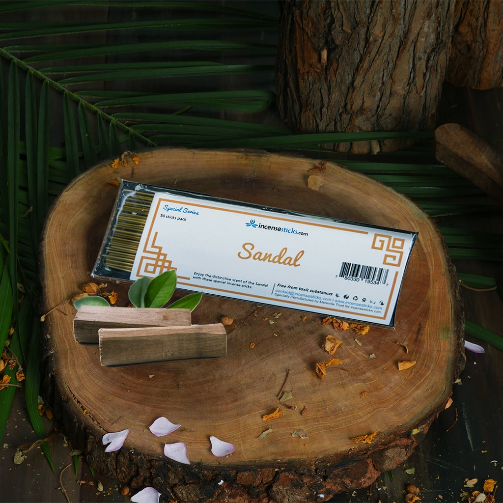 Sandal Incense 8" 50 Sticks Special Incense