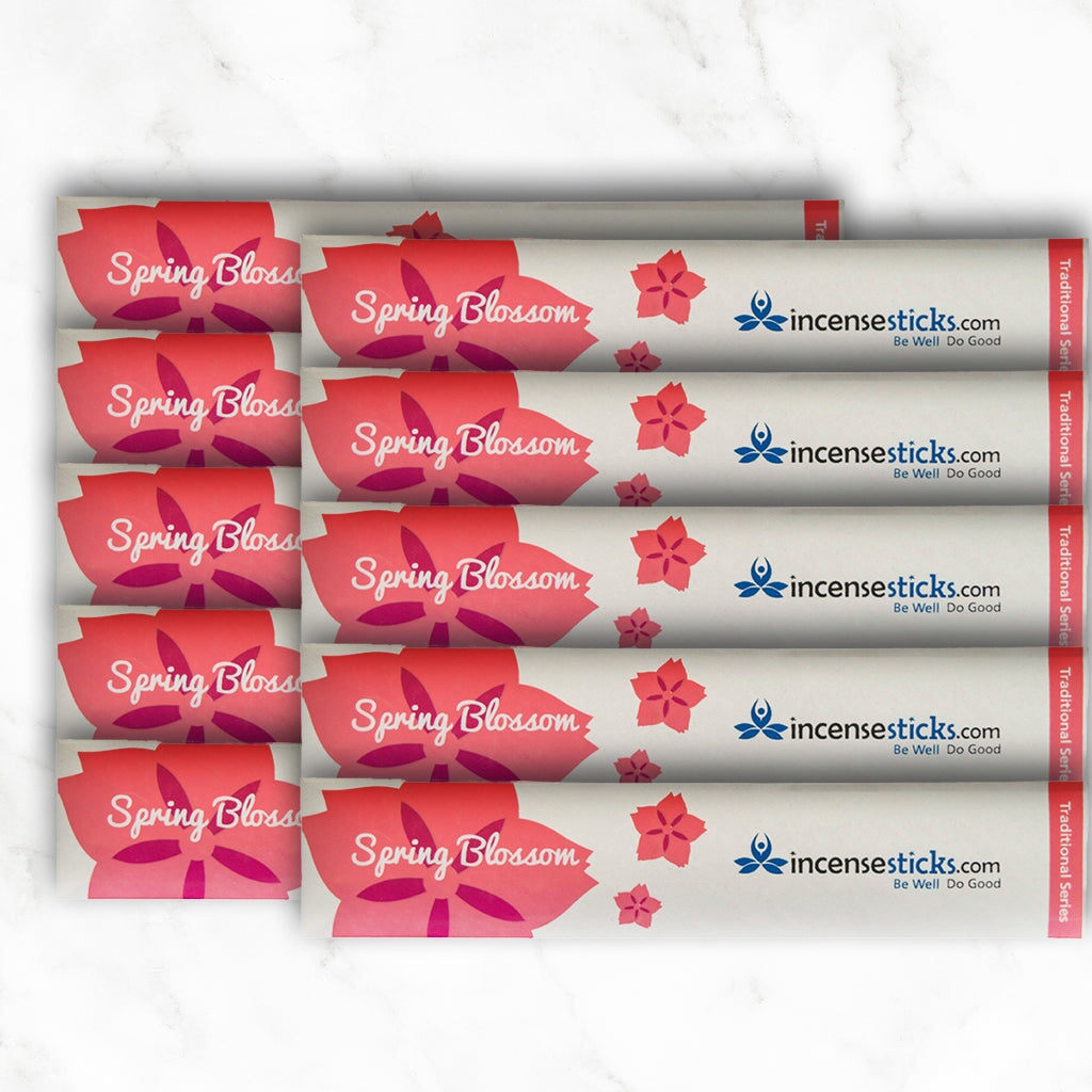 Spring Blossom Incense 8" 10 Sticks Traditional Incense 10 Packs