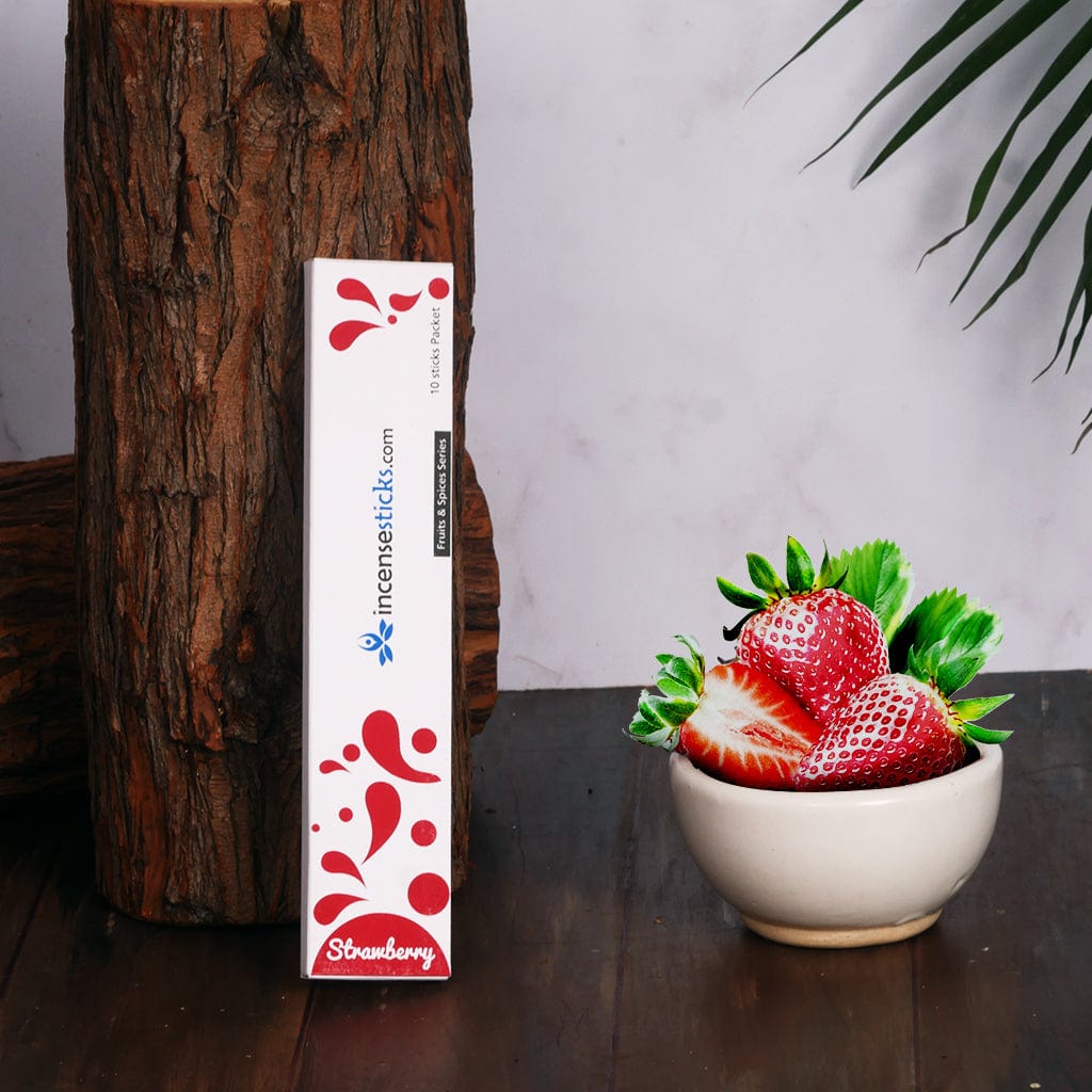 Strawberry Incense 8" inch 10 Sticks Fruits & Spices 