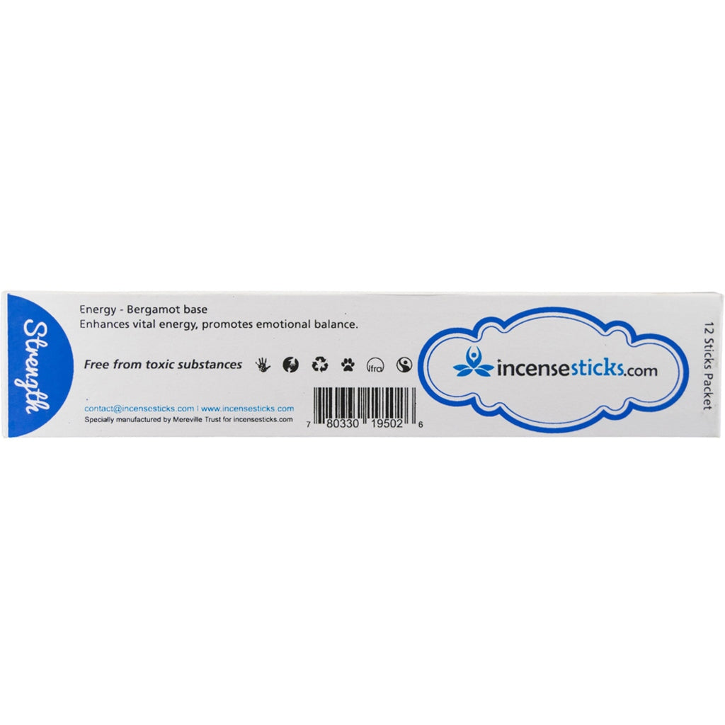 Strength Incense 8" 12 Sticks Aromatologia Incense Sticks