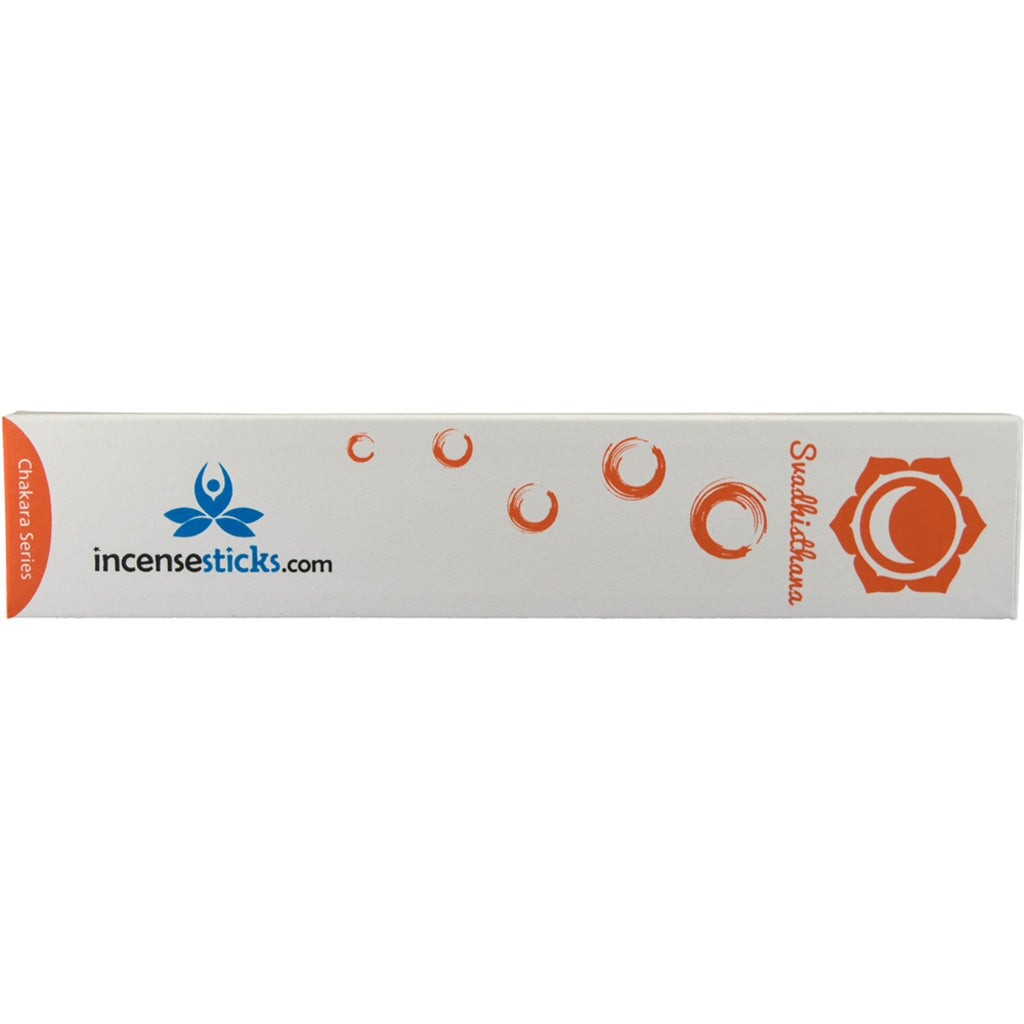 Svadhishthana Incense 8" inch 12 Sticks Chakra incense 1 Pack