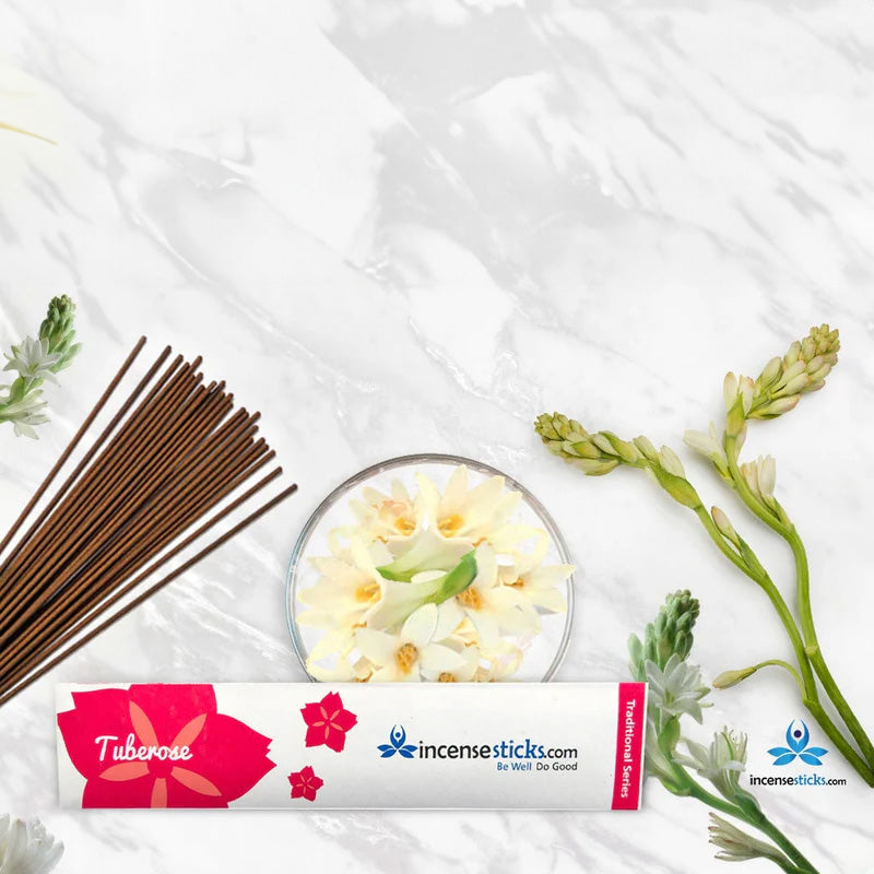 Tuberose Incense 8" 10 Sticks