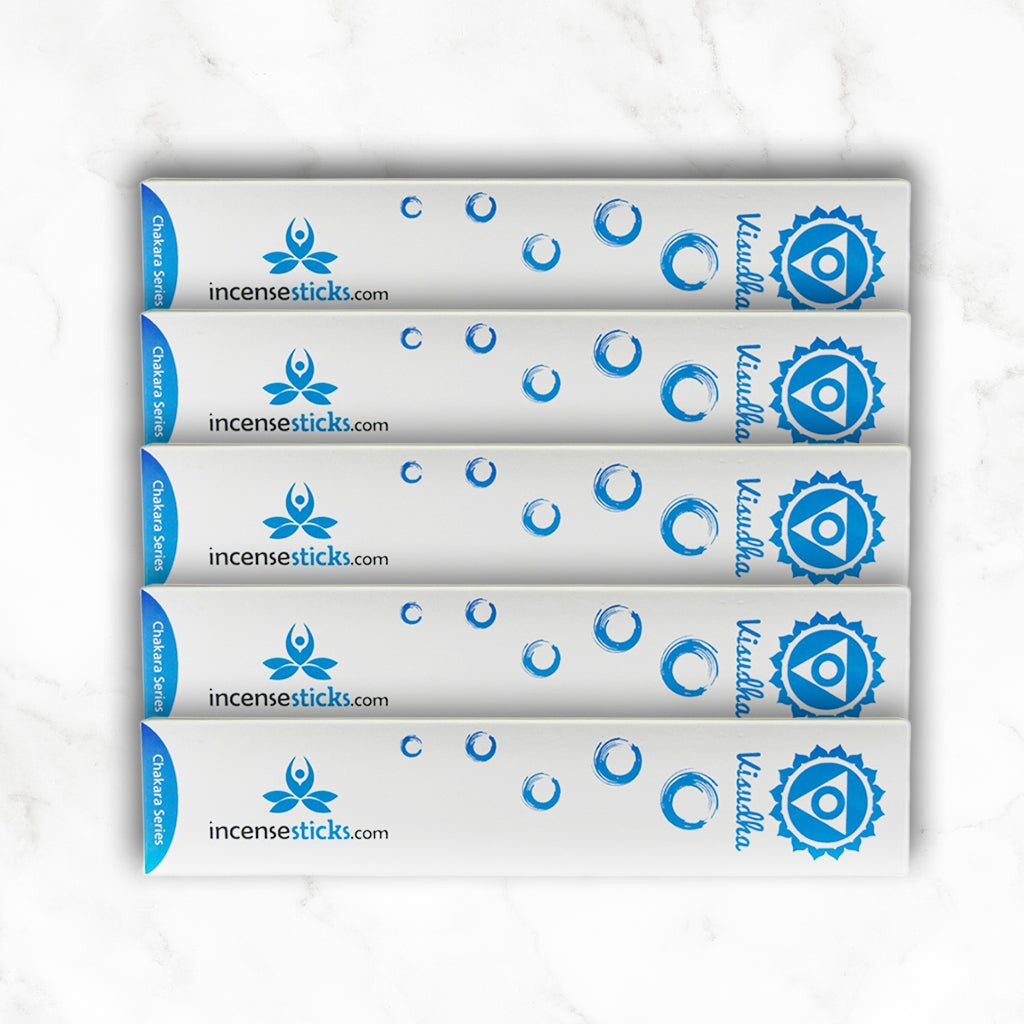 Visudha Incense 8" inch 12 Sticks Chakra incense 5 Packs