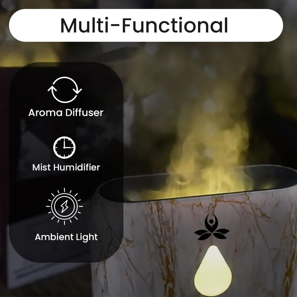 Essential Oil Diffuser With Flame Light (Agni )