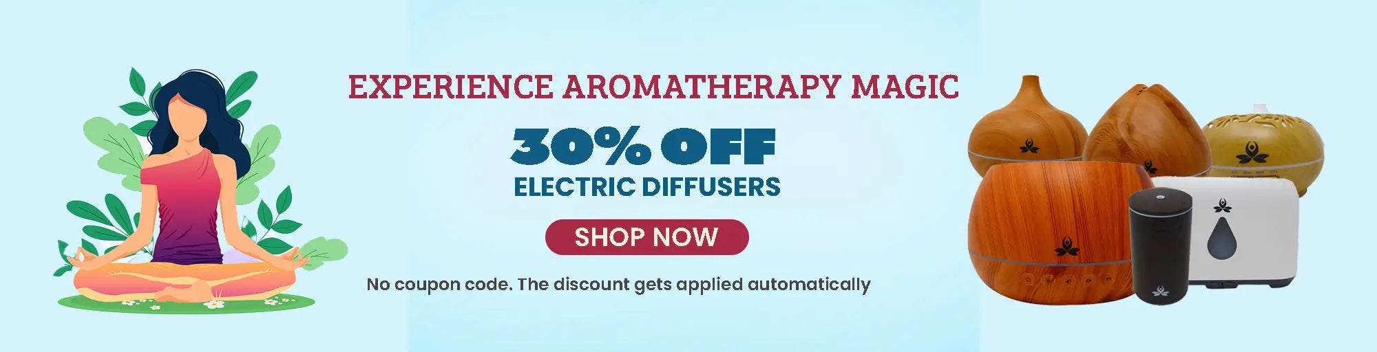 Save 30% off on Electric Diffusers