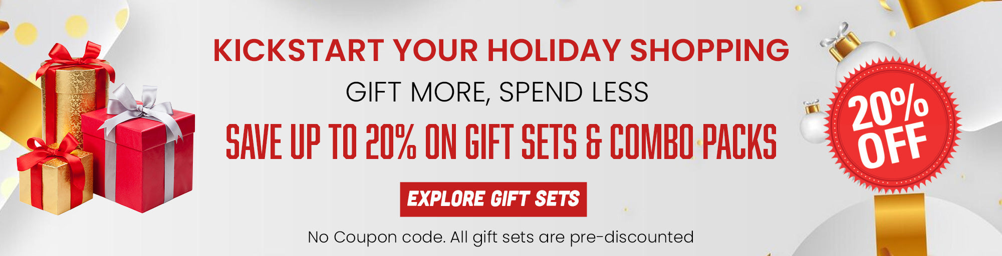 Holiday Season Sale - Save Upto 20% on Gift Sets & Combos