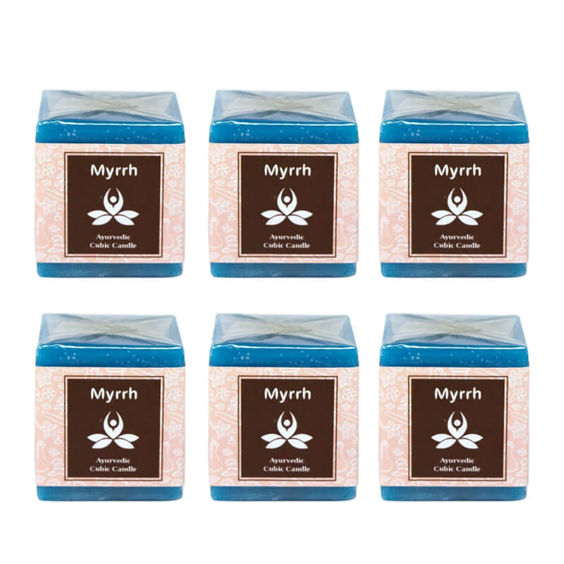 Myrrh Ayurvedic Cubic Candle