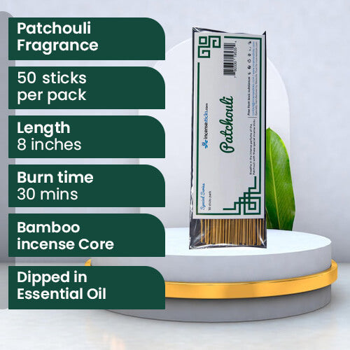 Patchouli Incense  8" 50 Sticks