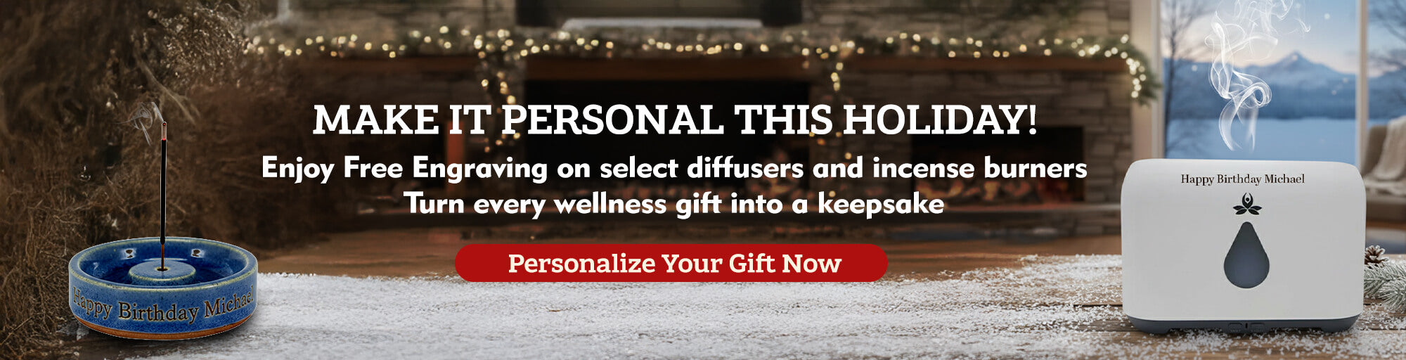 Free Engraving On Select Diffusers & Incense Burners