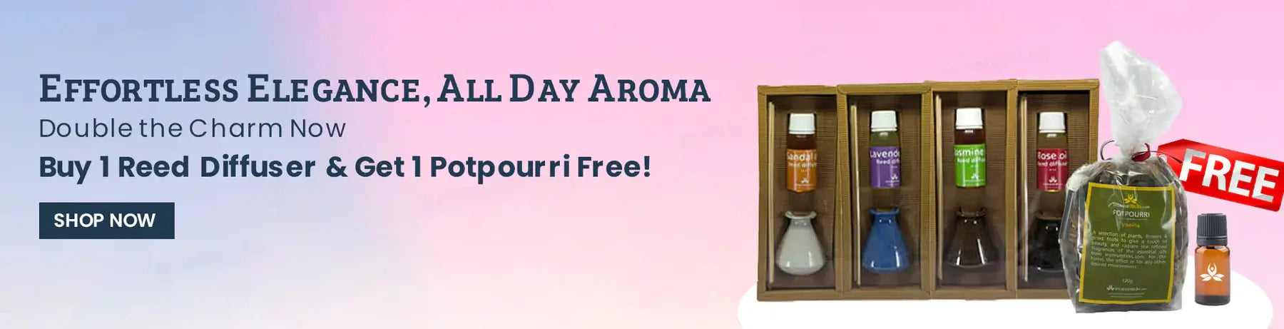 Get Free Vanilla Potpourri With Reed Diffuser