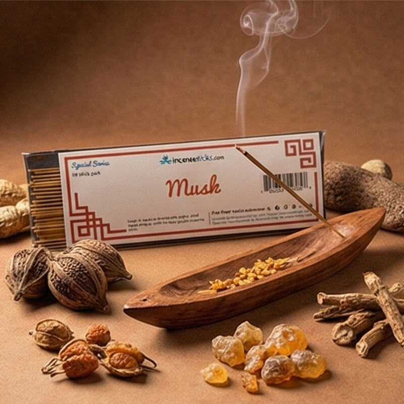 Musk Incense  8" 50 Sticks