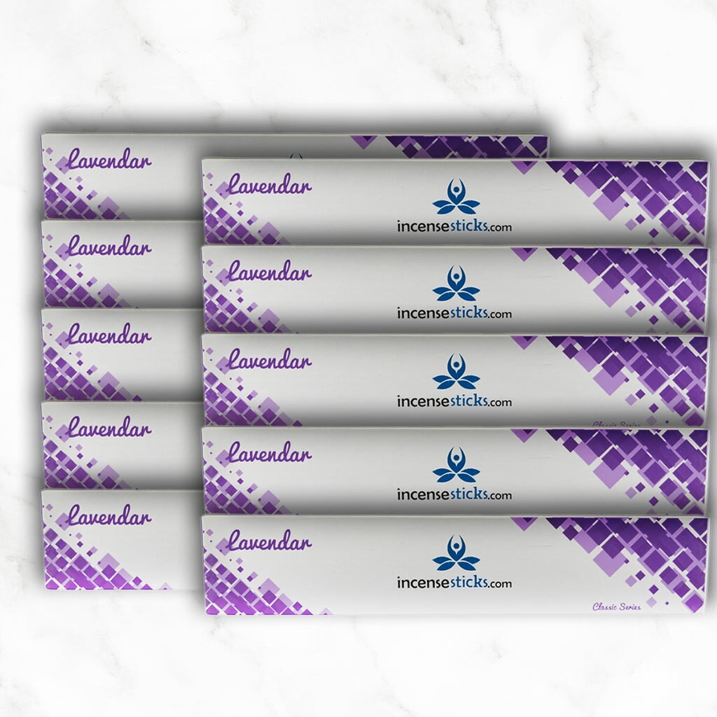 Lavender Incense 10" inch 12 Sticks classic incense 10 Packs 
