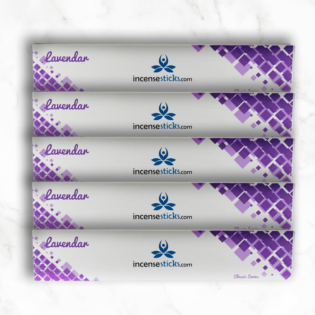 Lavender Incense 10" inch 12 Sticks classic incense 5 Packs 