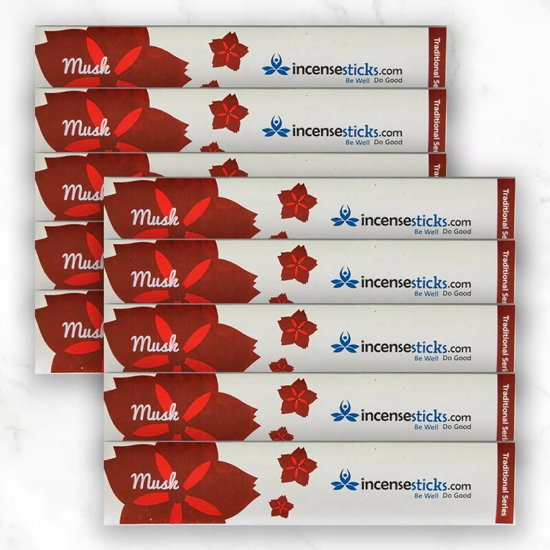 Musk Incense 4.5" 10 Sticks Mini Traditional 10 Packs 