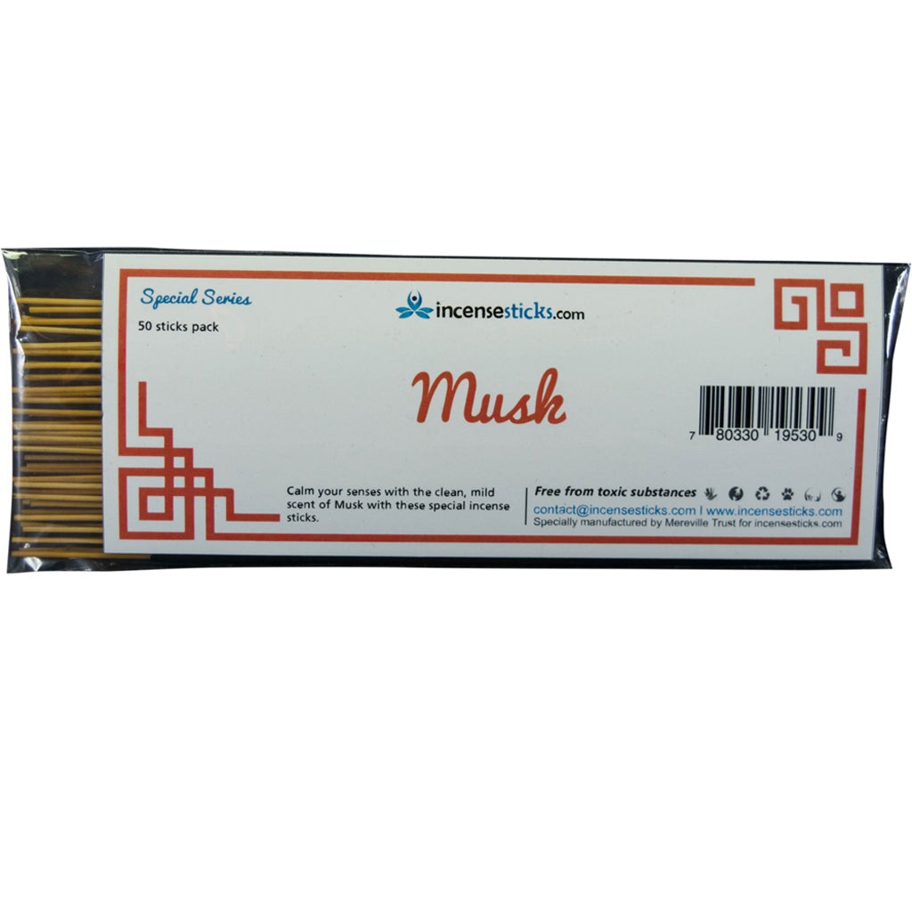 Musk Incense 8" 50 Sticks Special Incense 