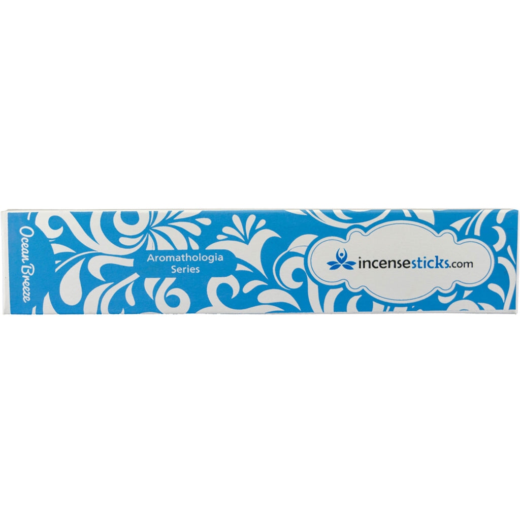 Ocean Breeze Incense 8" 12 Sticks Aromatologia Incense Sticks 1 Pack 
