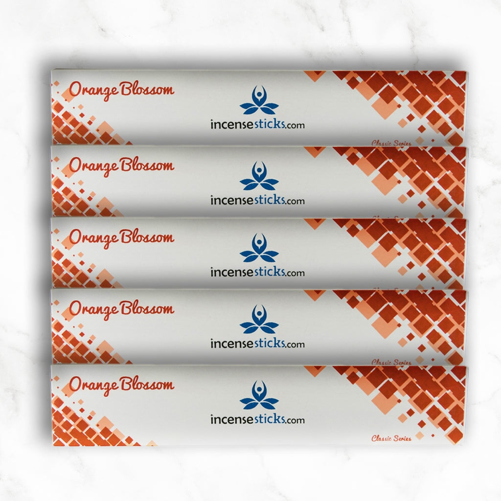 Orange Blossom Incense 10" inch 12 Sticks classic incense 5 Packs 