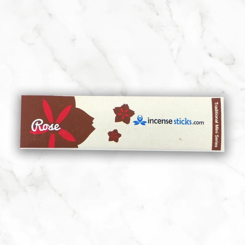 Rose Incense 4.5" 10 Sticks Mini Traditional 1 Pack 